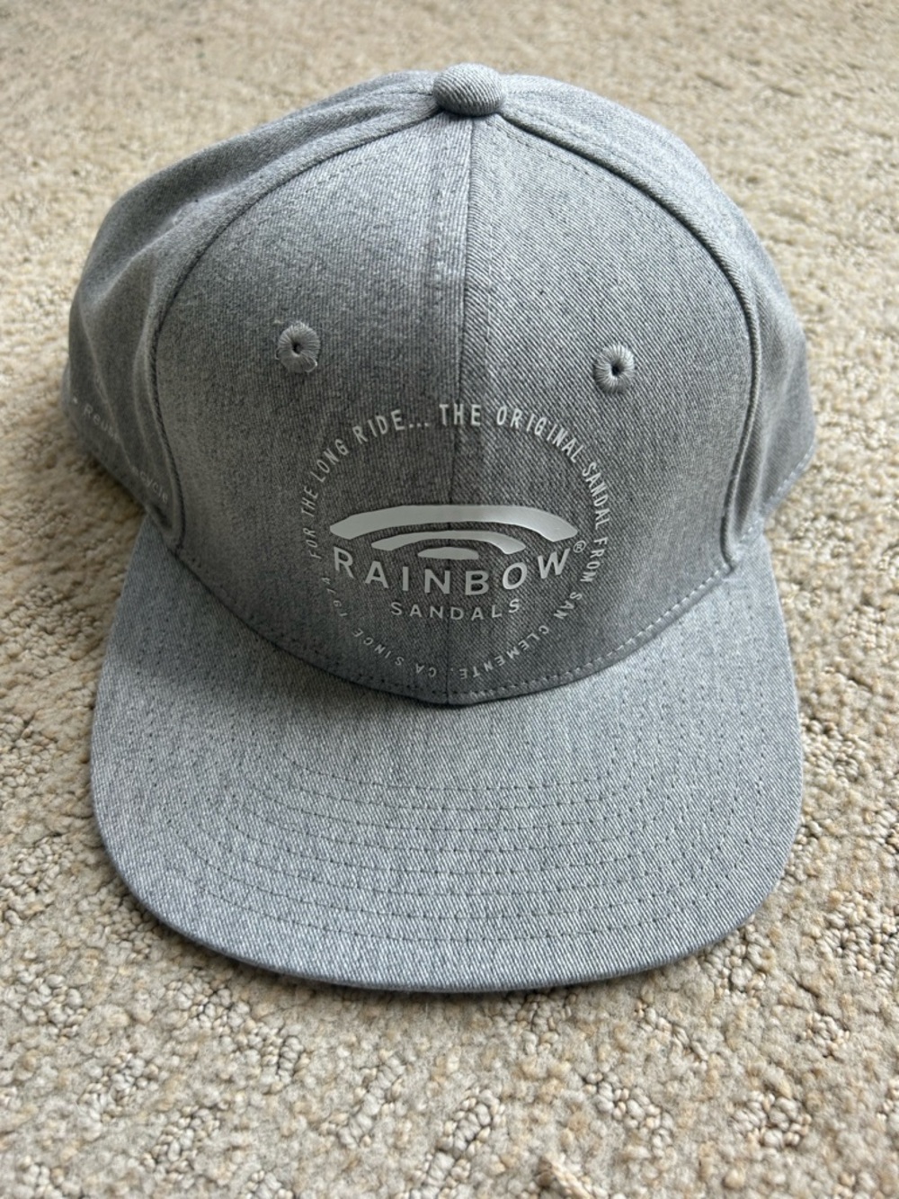 Rainbow Grey Logo Snapback Hat